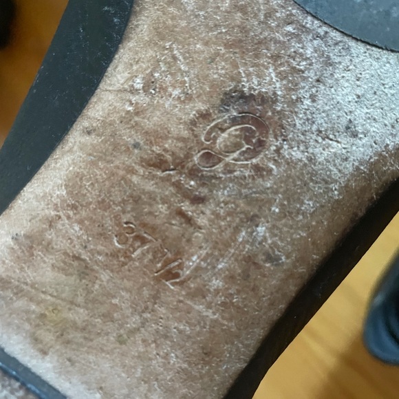 M. Gemi Black Leather Flats - Picture 4 of 4